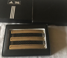 Adidas Trophy Golf Belt Buckle Silver Fashion Accessory Three Stripe  Un-Used