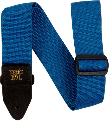 Guitar strap black polypro - black,