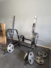 Mirafit angled squat rack. 