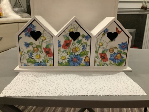 Decoupaged wooden draw - 3,