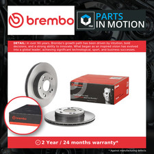 2x Brake Discs Pair Vented