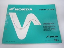 CBR400RR Parts List, 6th