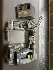 Festool CXS 10.8v Drill With Charger, 2 Batteries, And 3 Head Attachments