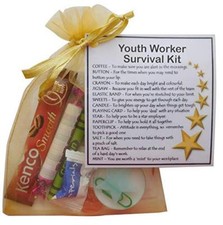Youth Worker Survival Kit Gift - Secret santa gift for Youth Support Worker gift