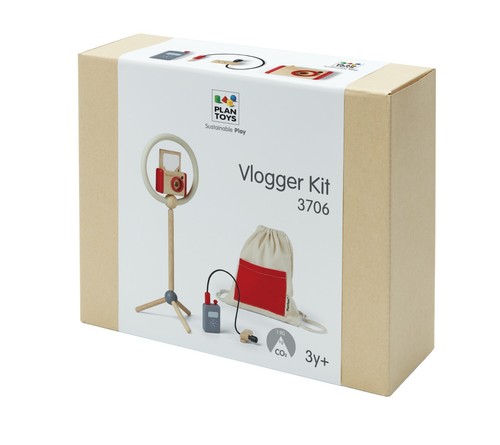 Plantoys vlogger kit wooden - vlogger,