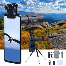 64X Zoom Telephoto Mobile Phone Telescope Lens with Tripod & Clip for Travel