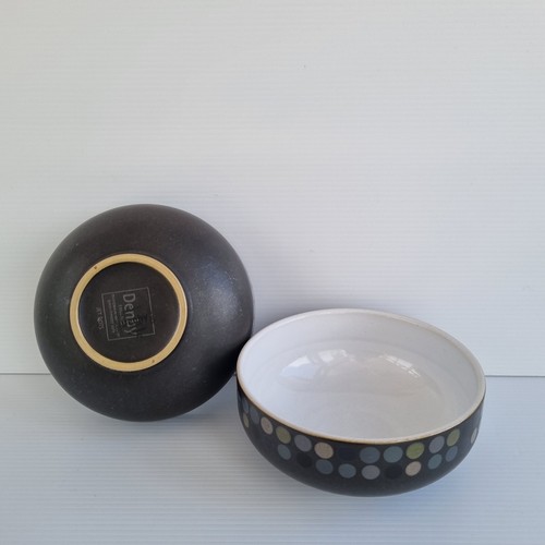 Denby jet dot soup cereal - jet,