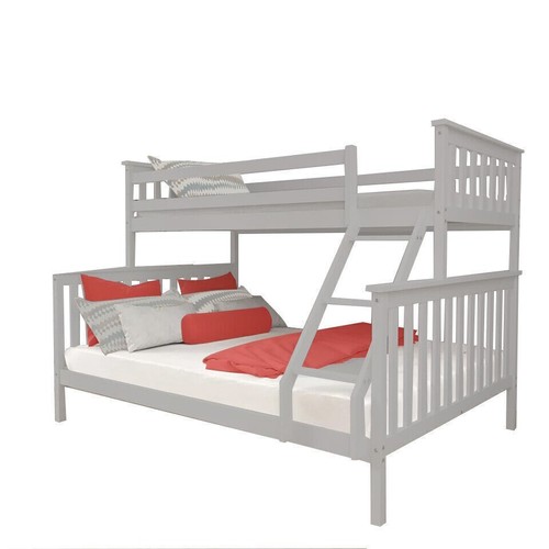 Faulty grey wooden bunk bed - faulty,