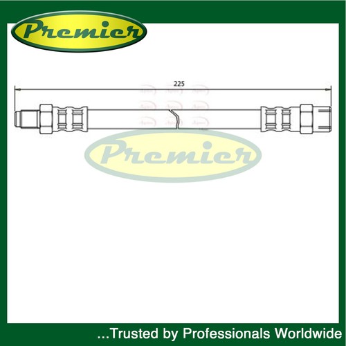 Premier rear outer brake hose - premier,