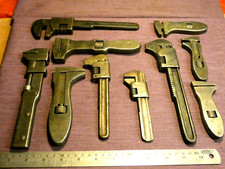 10 TOOLKIT VINTAGE  ADJUSTABLE WRENCH SPANNER  TOOLS AUTOJUMBLE   AUTOMOBILIA