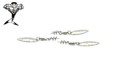 Screw In hammered willow Spinner Blades. 3pcs