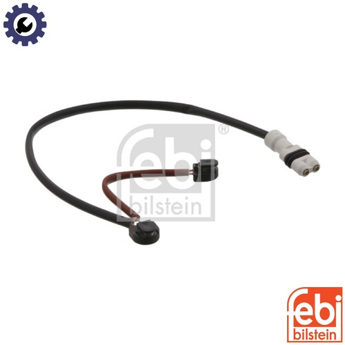 Warning contact brake pad wear - pad,