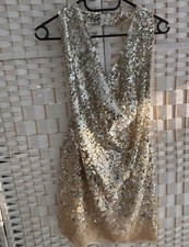 Zara Gold & Silver Dress With
