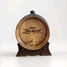Original Ron Zacapa Wooden Whiskey 4.5L Complete With Stopper And Wooden Stand