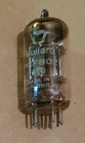 Pcf802 mullard radio - mullard, valve