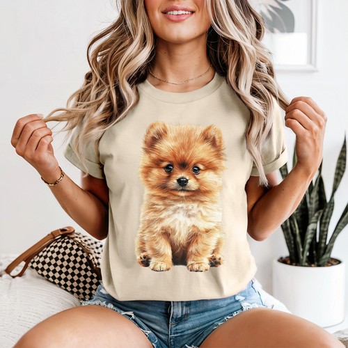 Watercolor pomeranian puppy - watercolor,