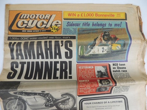 Motor cycle newspaper - motor, oct