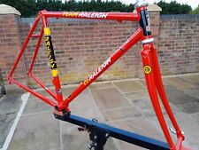 TI-RALEIGH REPLICA.. 125th ANNIVERSARY ROAD BIKE FRAME + FORKS.. LOOK !