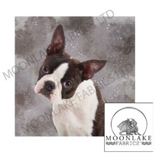 Boston Terrier Dog Fabric