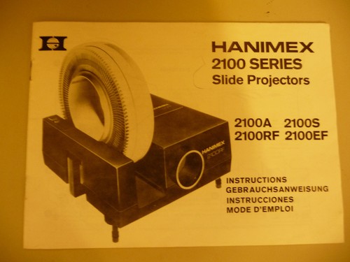 Instructions slide projector