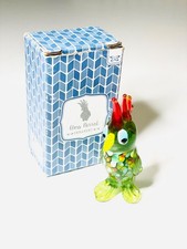 Handmade Glass Parrot Figurine – Colourful Murano Style Bird Ornament with Box