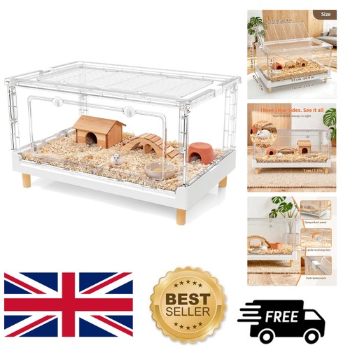 Spacious foldable hamster cage - foldable,