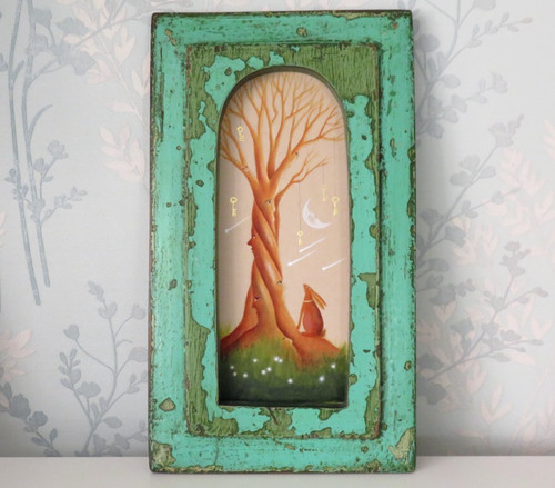 Original painting hare - original, &