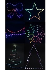 Santa LED Rope Light Christmas