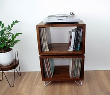 80 cm - Record Player Stand, Vinyl LP Record Storage, Hifi Rack, Turntable Unit