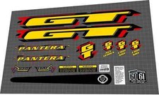 1998 pantera yellow decals - gt,