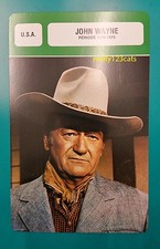 American Western Actor John Wayne (period 1959-1979) French Trade Card