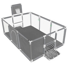1.8M Baby Playpen Safety Gate Kids Toddler Fence Play Activity Center Large UK