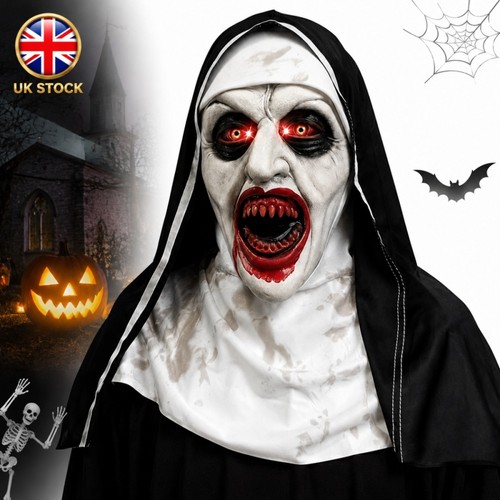 The nun mask scary halloween - nun,