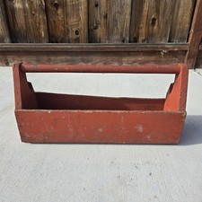 Vintage Wooden Tool Box Large