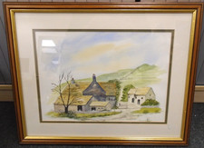 FRAMED WATERCOLOUR Painting Of