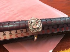 ladies dress ring faux diamond