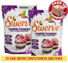 2 x 340g Swerve Confectioners Zero Calorie Sweetener Keto Friendly UK Seller