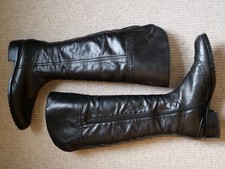 Lavorazione Artigiana Kennel und Schmenger black leather knee-high boots Size 8