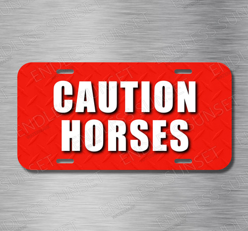 New caution horses - new,