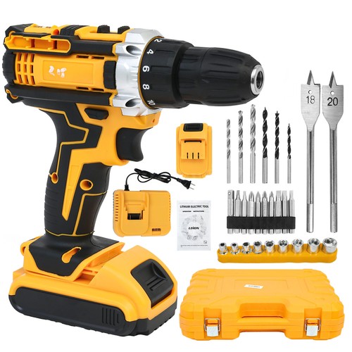 21v cordless hammer drill set - 21v,