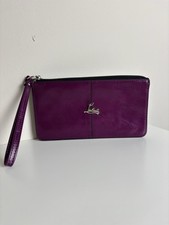 Large Purple Wallet Wristlet Purse | Card Cash & Phone Holder | Unbranded
