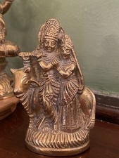 Krishna Radha Gopala Brass Statue