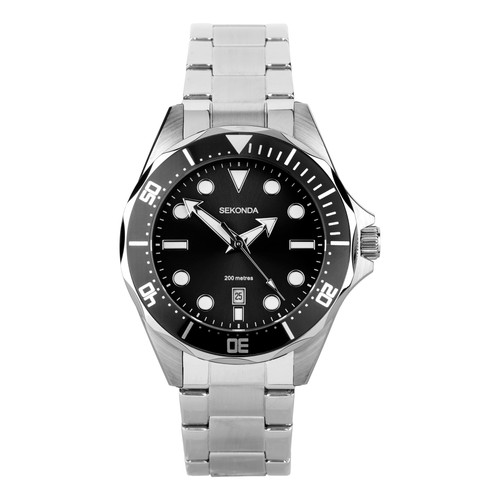 Sekonda gents silver tone - gents, silver-tone