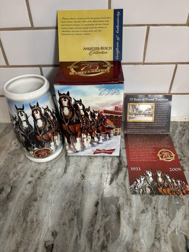 Budweiser holiday stein - budweiser,