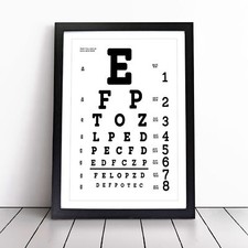 Eye Test Chart Typography