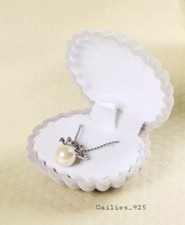 Jewellery Box Grey Clam 6cm × 6cm × 3cm, Children's Girls