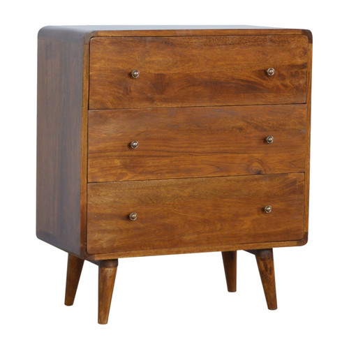 Solid wood curved chestnut - solid,