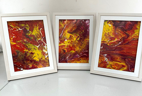 Set framed abstract - set,