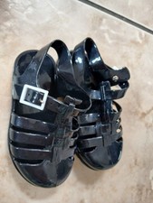 black jelly shoes baby size 6