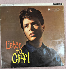 CLIFF RICHARD.  " LISTEN TO CLIFF! "  LP UK 1961. COLUMBIA LABEL. ORIG MONO.